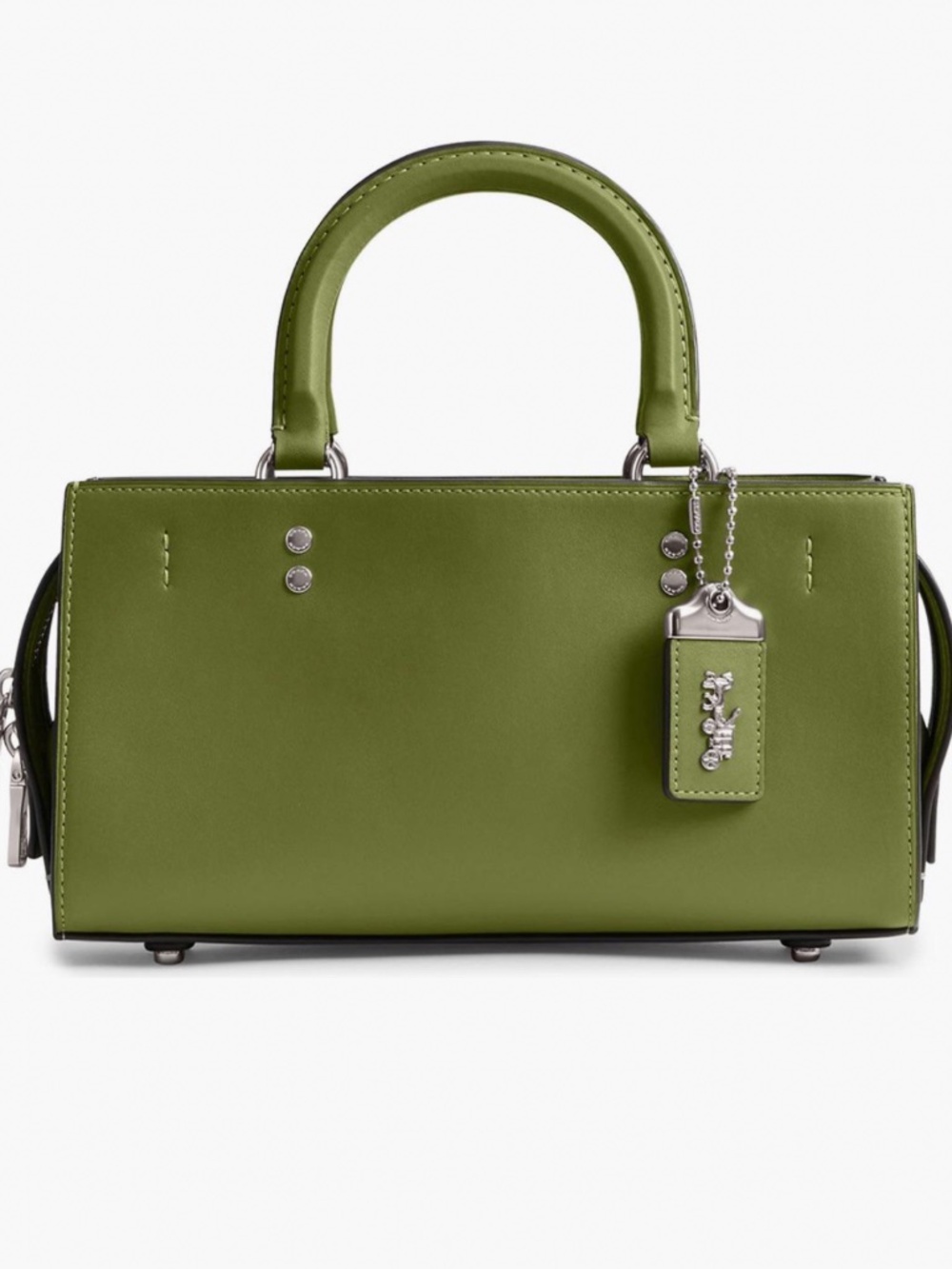 Brand NWT Coach Rogue Bag 26 in dark lime